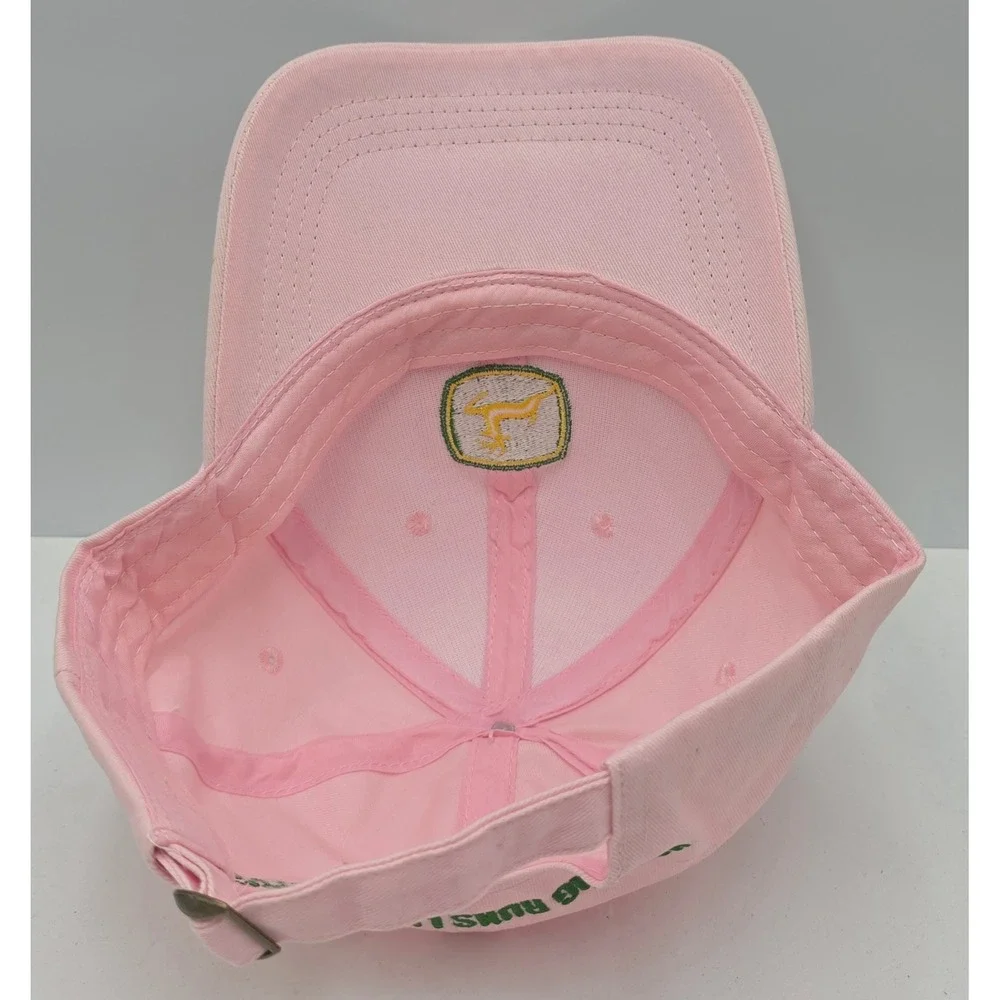 John‎ Deere Strapback Cap Women OSFA Pink Owners Edition Logo Hat